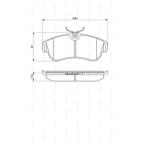Disk Balata Nissan Primera, Almera Ön - Bosch