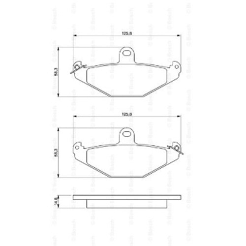 Disk Balata Renault Laguna I, SAFRANE II Arka - Bosch