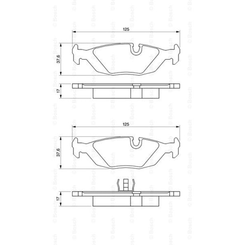 Disk Balata Bmw 3 Serisi Arka - Bosch