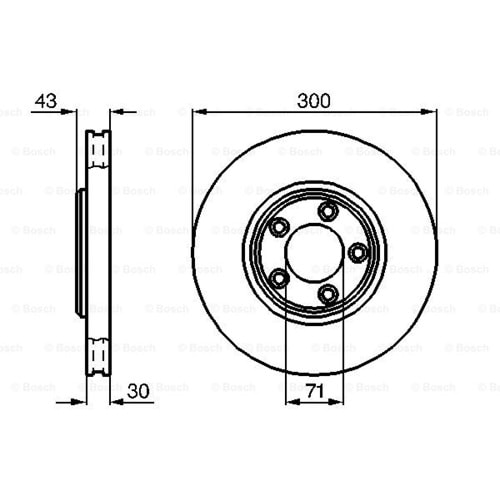 Fren Diski Jaguar s-Type II X200 Ön - 300 MM - Bosch