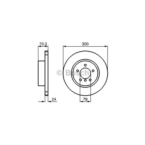 Fren Diski Bmw 1 Seri E81, 3 Seri E90 Ön - 300 MM - Bosch***