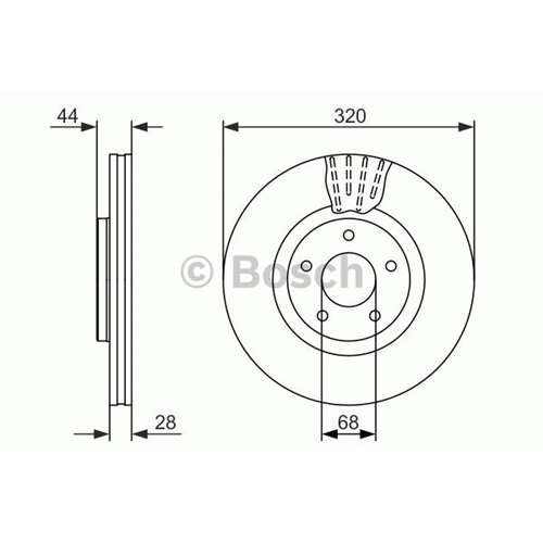 Fren Diski Nissan, Renault - 320 MM - Bosch