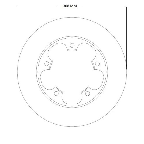 Fren Diski Ford Transit V363 Arka - 308 MM - Bosch