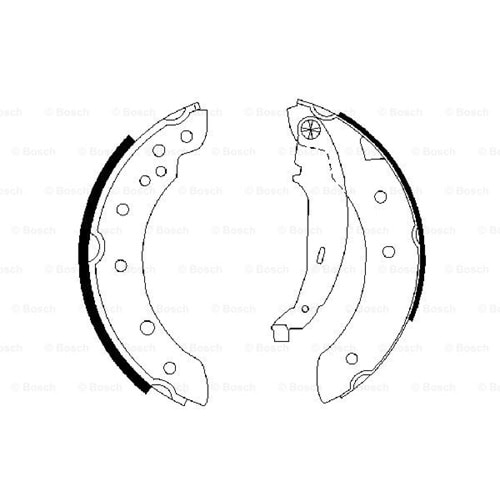 Kampana Balata Renault Clio I, Laguna, Symbol II, Peugeot 306 Arka - Bosch