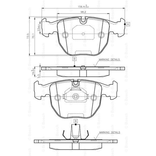 Disk Balata Bmw X3, X5 Ön - Bosch
