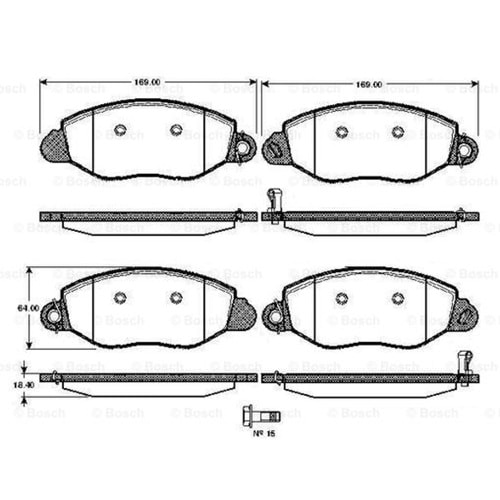 Disk Balata Ford Transit 330 Ön - Bosch