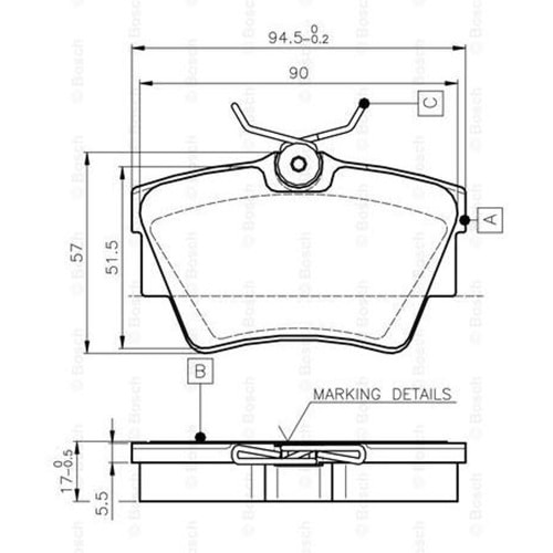 Disk Balata Renault TRAFİC II, Nissan PRİMaster, Opel Vivaro Arka - Bosch