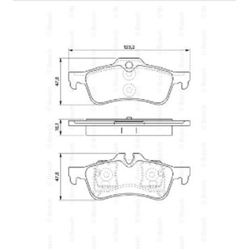 Disk Balata minİ Cooper Arka - Bosch