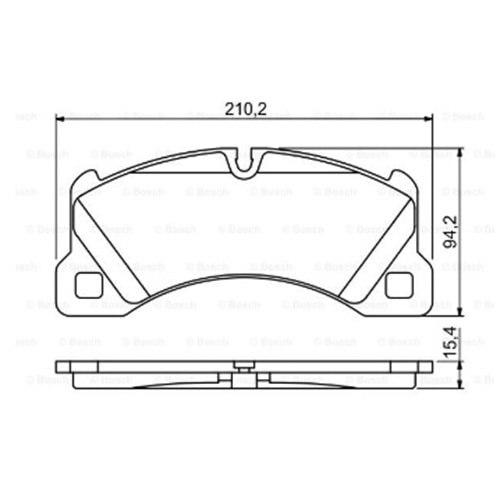 Disk Balata Porsche Cayenne Ön - Bosch