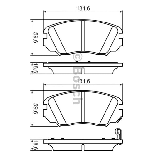 Disk Balata Opel İnsignia 1,6İ Ön - Bosch