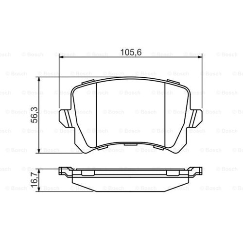 Disk Balata Vw Tiguan, Skoda Süper B, Audi Arka - Bosch