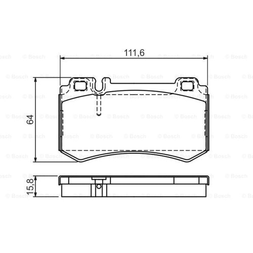 Disk Balata Mercedes S 600 Arka - Bosch