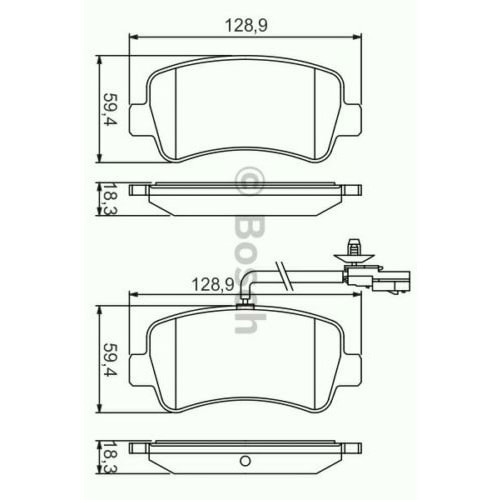 Disk Balata Renault Master III, Opel Movano B Arka - Bosch
