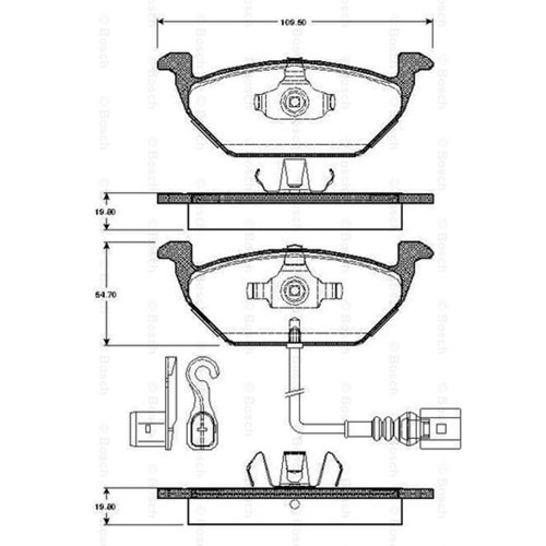 Disk Balata Vw Polo, Seat, Audi Ön - Bosch