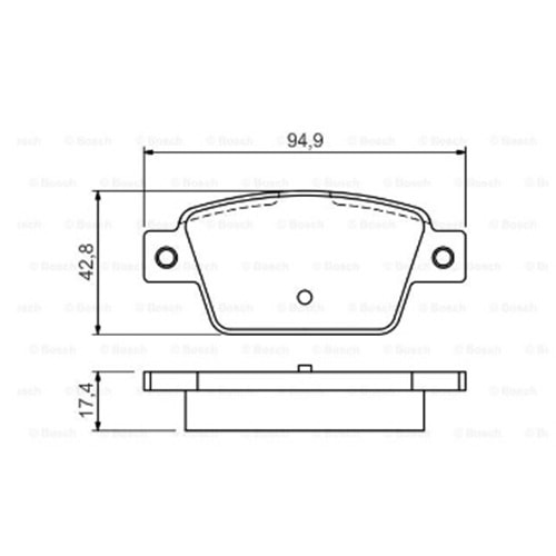 Disk Balata Fiat Stilo, MULTİPLA, Bravo, Linea, Lancia DELTA Arka - Bosch
