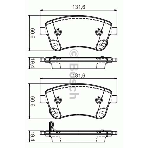 Disk Balata Kia Venga, Hyundai İX20 Ön - Bosch