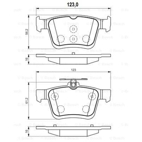 Disk Balata Vw, Audi, Seat, Skoda, Cupra Arka - Bosch