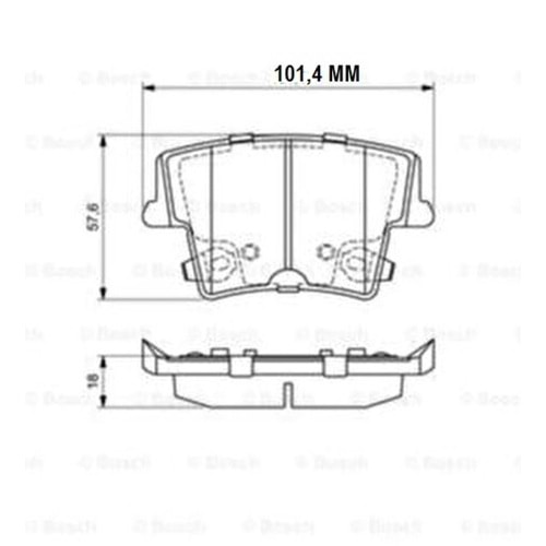 Disk Balata Chrysler 300 C, Dodge Challenger Arka - Bosch