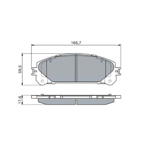 Disk Balata Toyota Rav 4, Sienna, Lexus - Ön