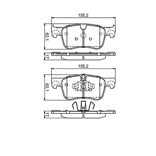 Disk Balata Citroen C4 Picasso II 1.6 Ön - Bosch