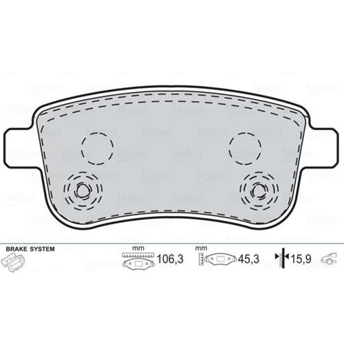 Disk Balata Renault Megane III, Scenic Arka -