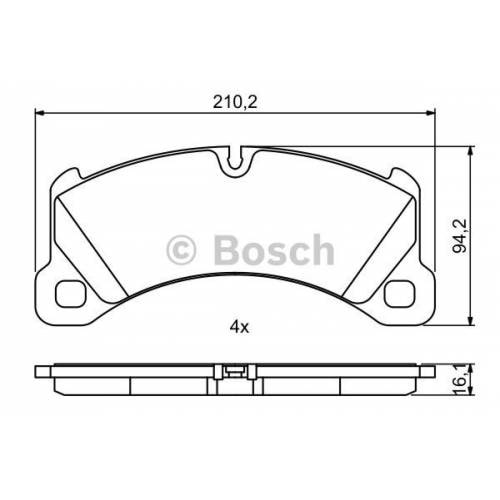 Disk Balata Vw Touareg, Porsche Ön - Bosch