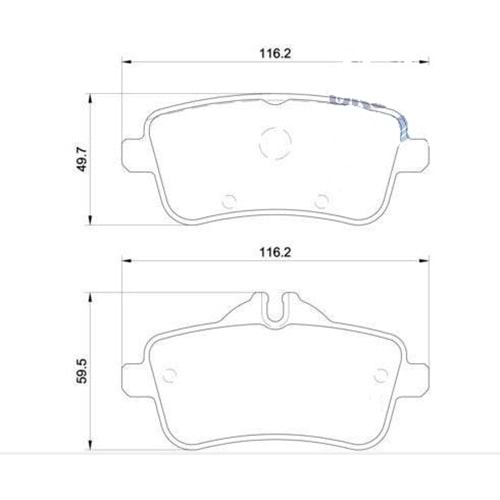Disk Balata Mercedes GLE, ML Serisi Arka - Bosch