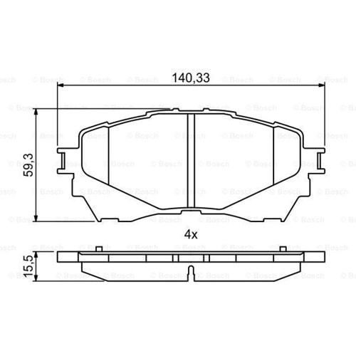 Disk Balata Mazda 6 Ön - Bosch