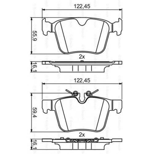 Disk Balata Land Rover, Volvo XC90, XC60, V90,S90 Jaguar Arka - Bosch