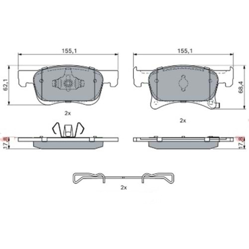 Disk Balata Opel Corsa E, Adam Ön