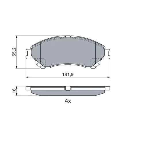 Disk Balata Suzuki SX4 S-Cross 13>, Vitara 15>
