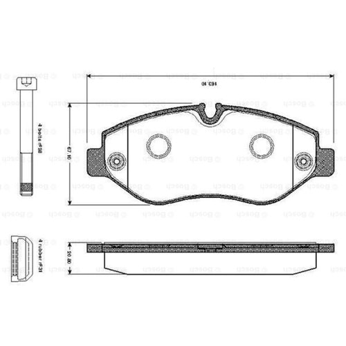 Disk Balata Mercedes Sprinter, Vito, Vw Crafter Ön - Bosch
