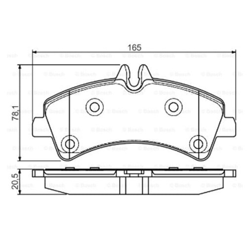 Disk Balata Mercedes Sprinter, Vw Crafter Arka - Bosch