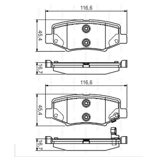 Disk Balata Dodge Nitro, Jeep Wrangler Arka - Bosch