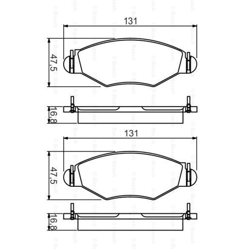 Disk Balata Peugeot 206 Ön - Bosch