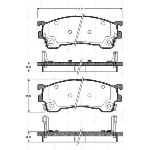 Disk Balata Mazda 323, 626 Ön - Bosch
