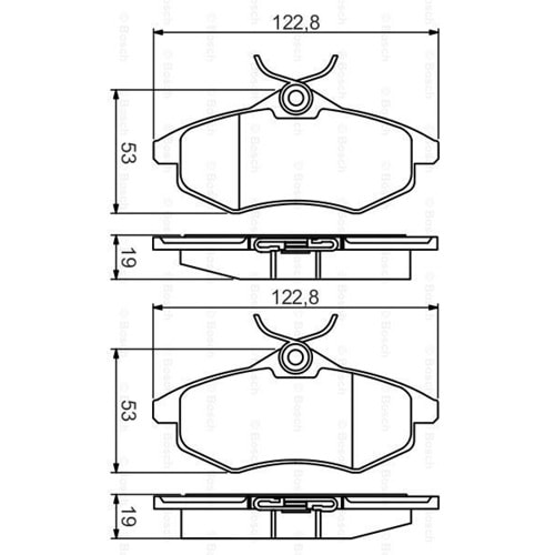 Disk Balata Citroen C2, C3 I 1.4 HDİ Ön - Bosch
