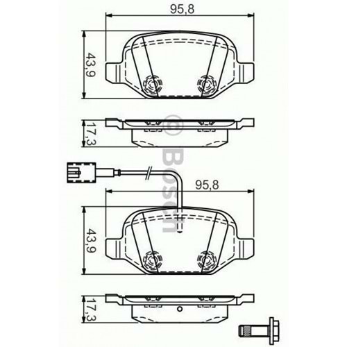 Disk Balata Lancia, Fiat Linea, Alfa Romeo 156, 147 Arka - Bosch