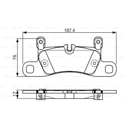 Disk Balata Vw TAUAREG, Porsche Cayenne Arka - Bosch