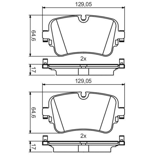 Disk Balata Vw Audi A6, Q7, Q8 Arka - Bosch