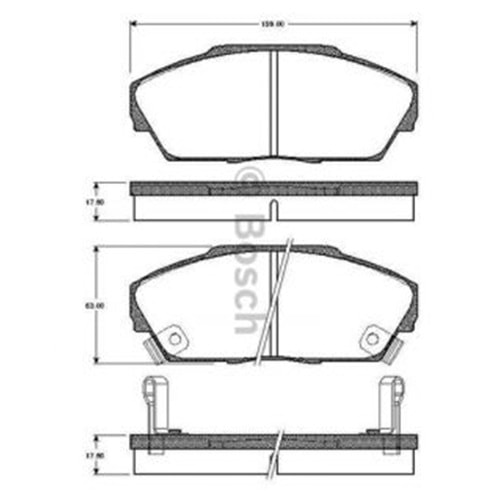 Disk Balata Honda Accord, Rover 800 Ön - Bosch
