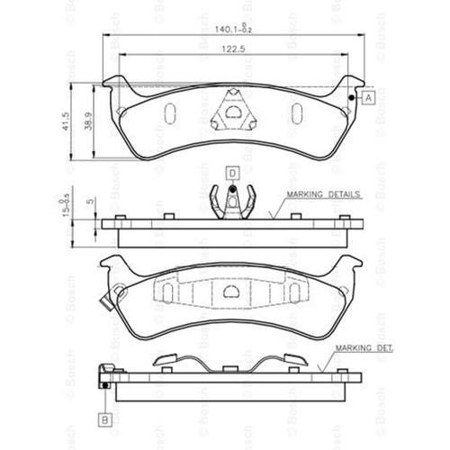 Disk Balata Grand Cherokee Arka - Bosch