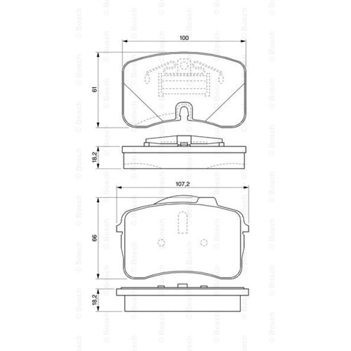 Disk Balata Vw, Audi V8 3,6 QUATTRO Ön - Bosch