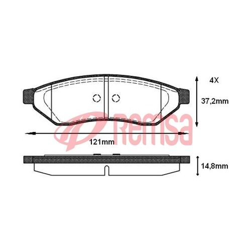 Disk Balata Chevrolet Evanda Arka -