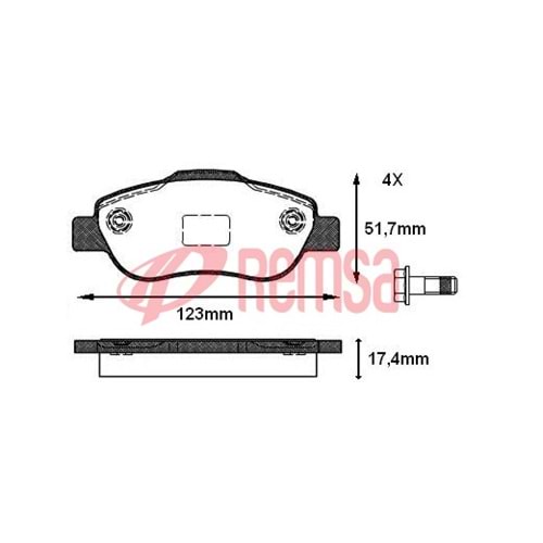 Disk Balata Fiat Panda FİŞSİZ Ön -