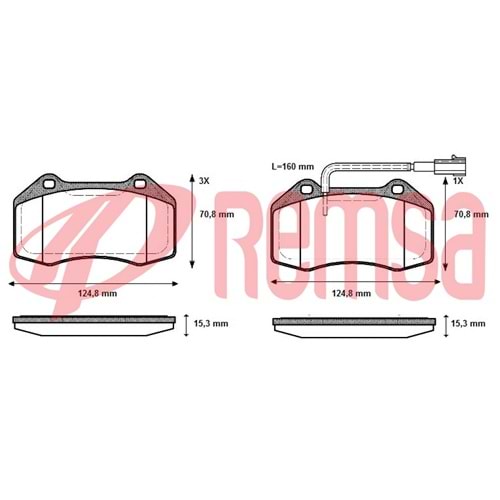 Disk Balata Renault Megane II, Clio III SPORT, Alfa Romeo MİTO Ön -