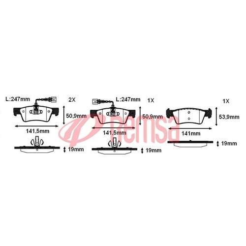 Disk Balata Vw Touareg Arka -