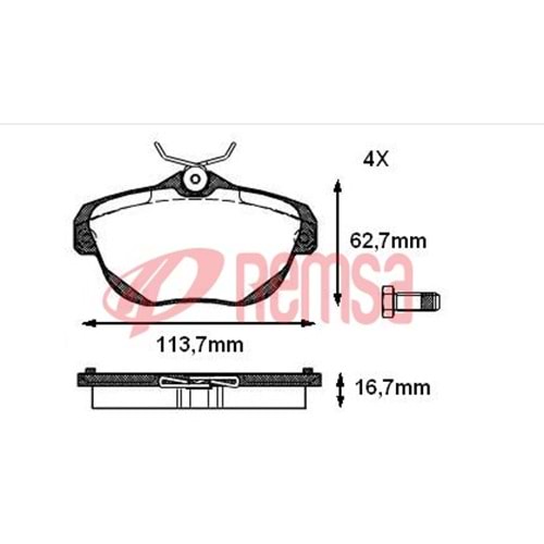 Disk Balata Citroen C5, C6 Arka -
