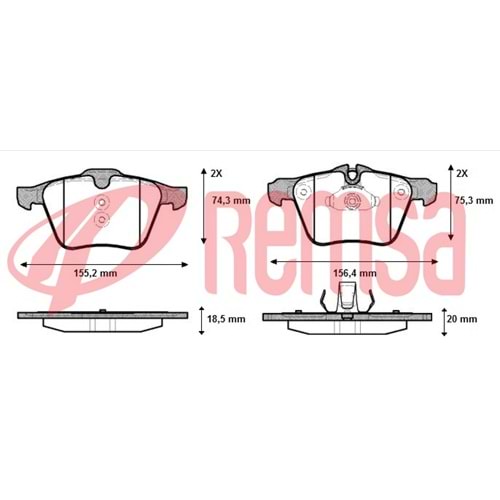 Disk Balata Ford Mondeo, Volvo S60, Jaguar Arka -