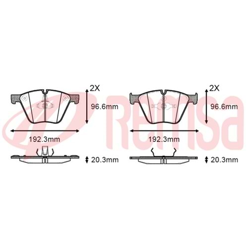 Disk Balata Bmw X5 (E70) x DRİVE Ön -